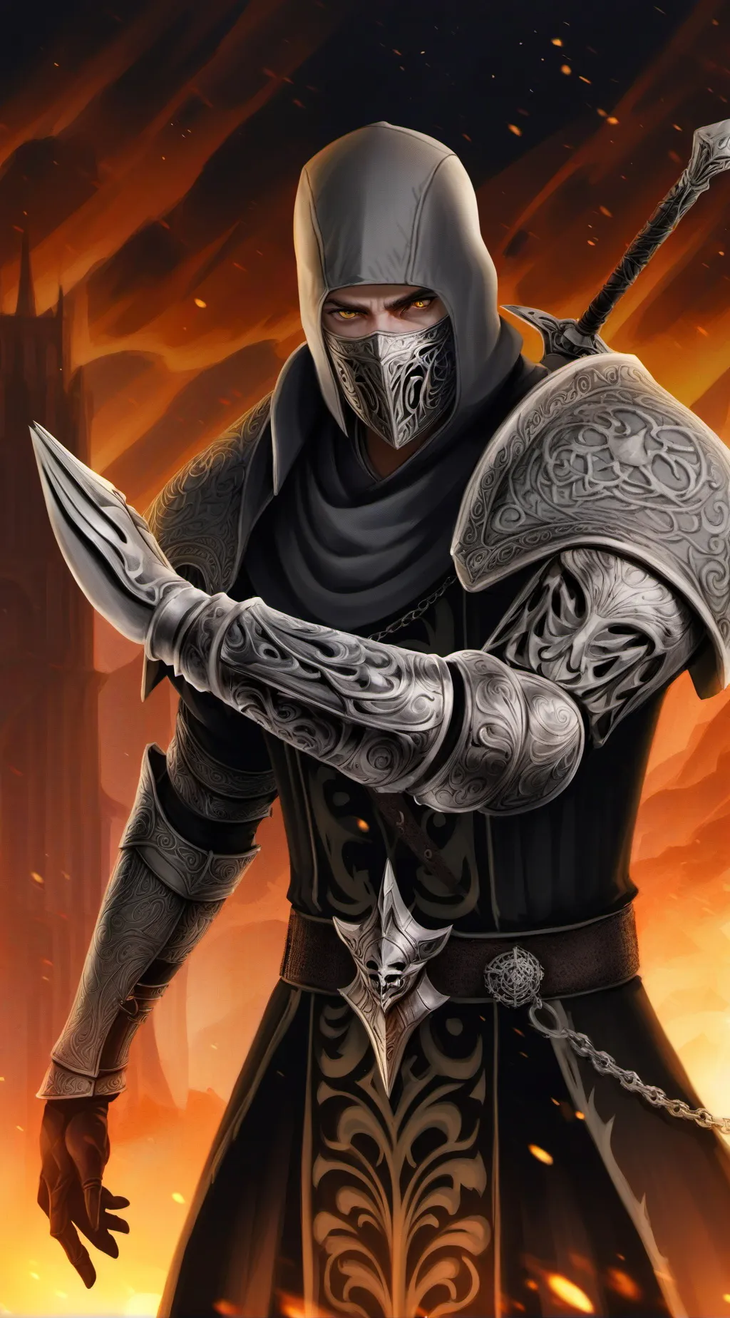 ai character: Dandy x vee  background