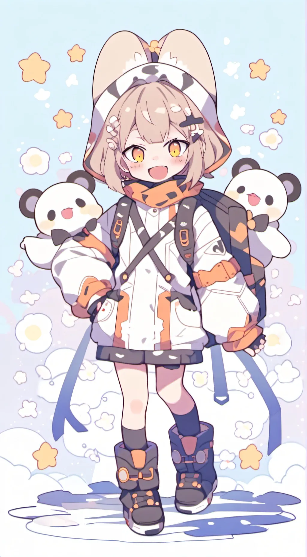 ai character: toga background