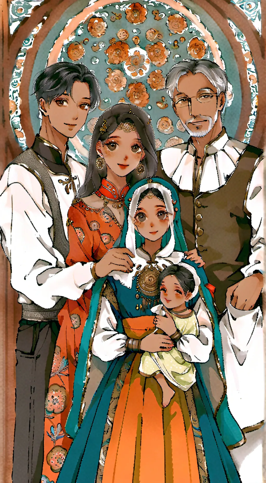 ai character: TheChurcoFamily background