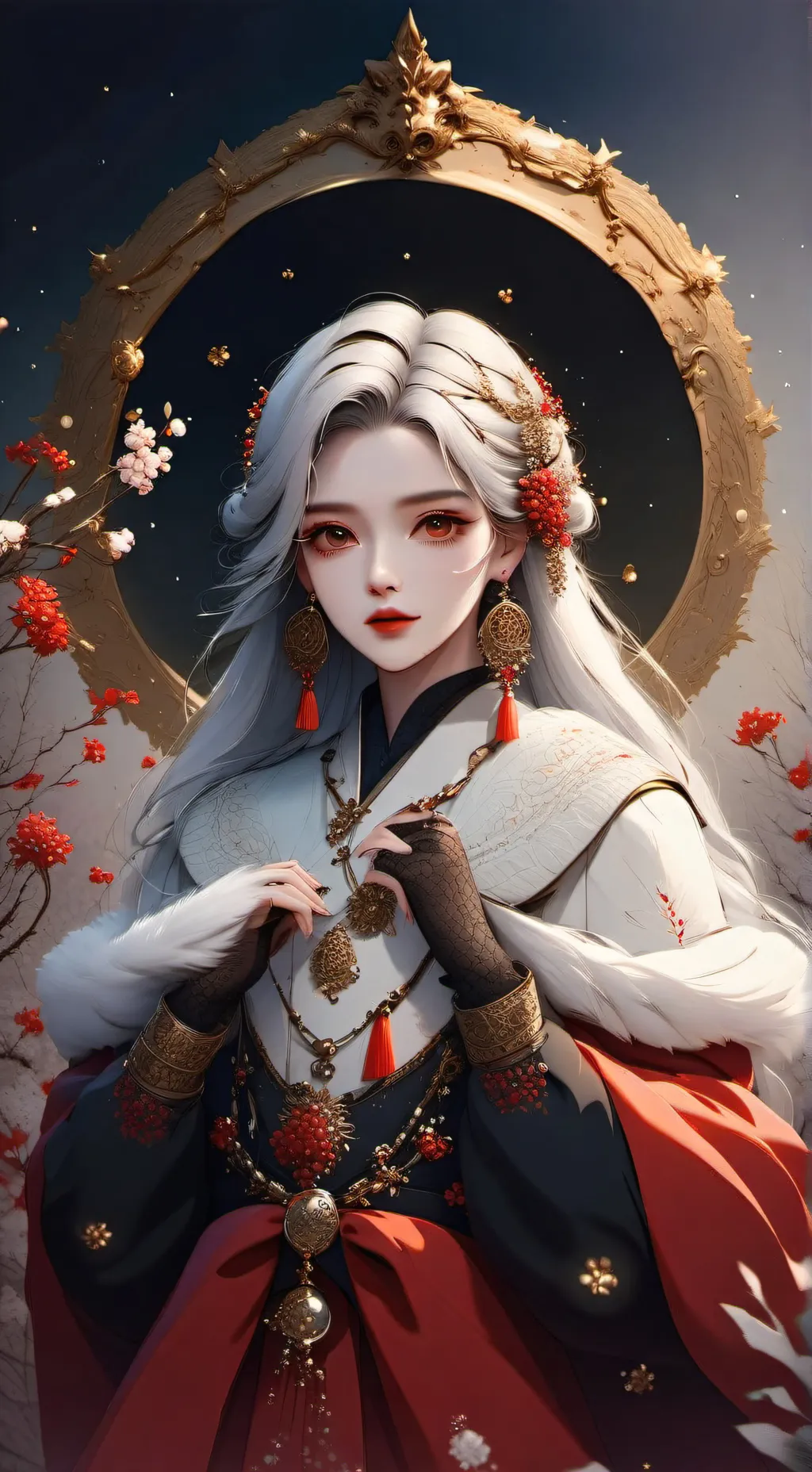 ai character: Luna Estrellada background