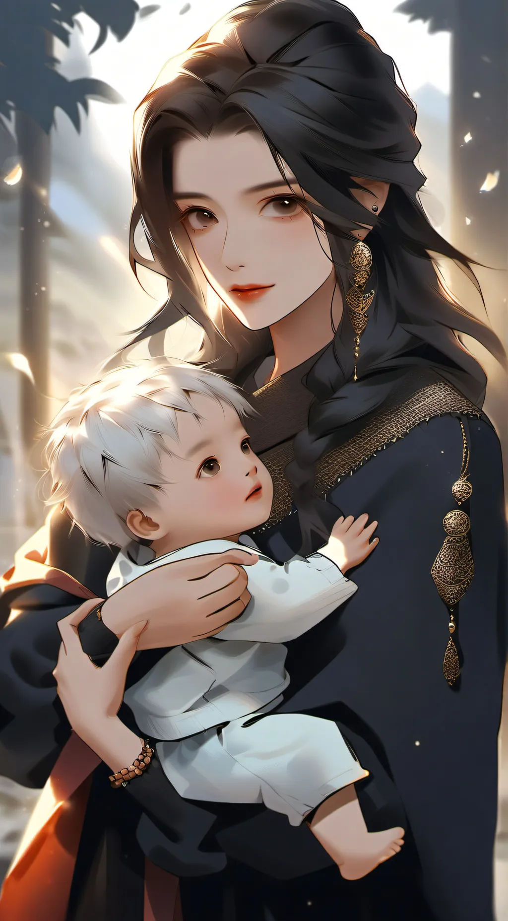 ai character: Monica  background