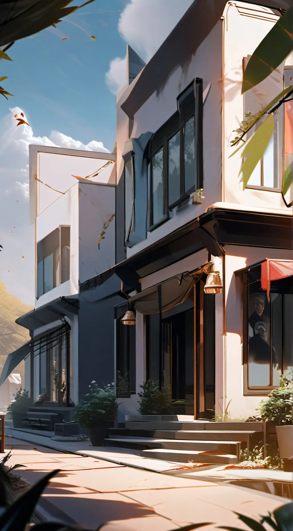 ai character: bakudeku 🧡💚 background