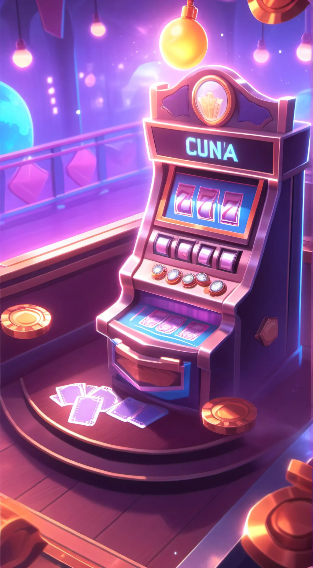 ai character: CASINO EH EH EH background