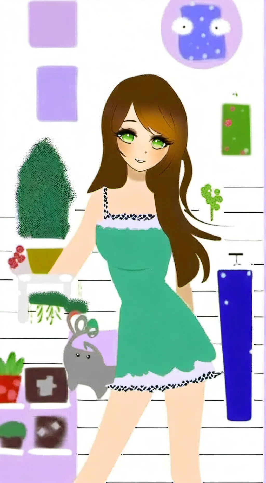 ai character: Kim  background