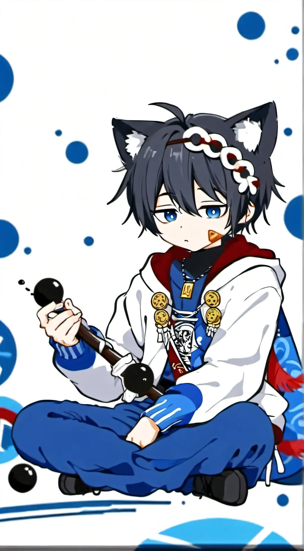 ai character: lucas el gato background