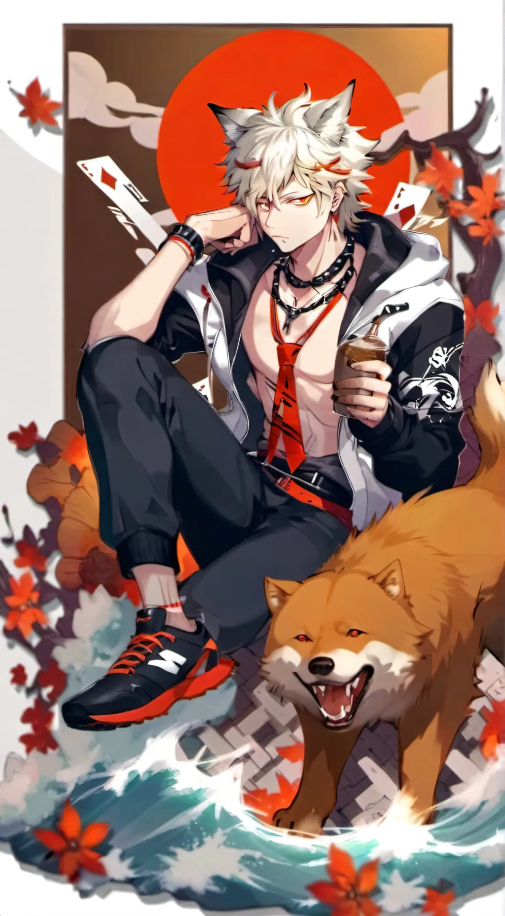 ai character: Alpha bakugo  background