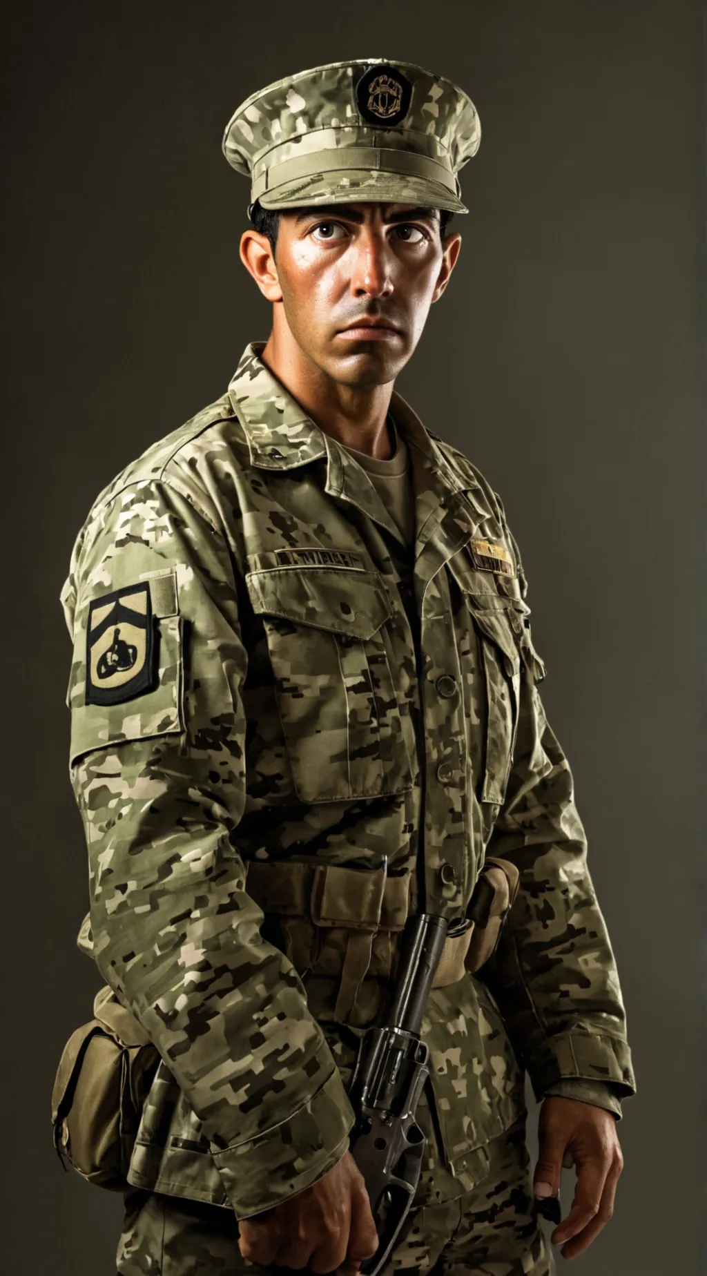 ai character: TMNT military  background