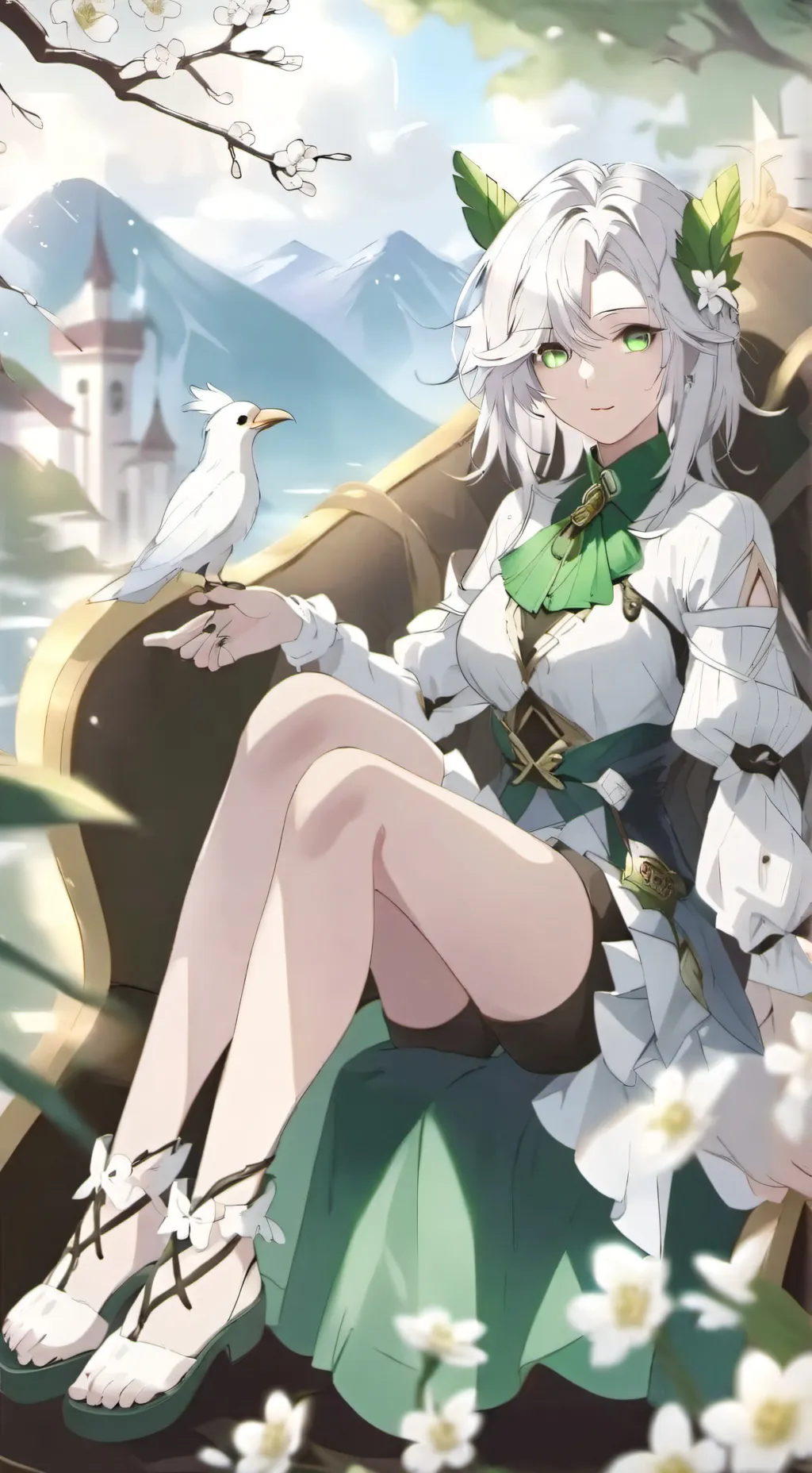 ai character:   Ava Evergarden background