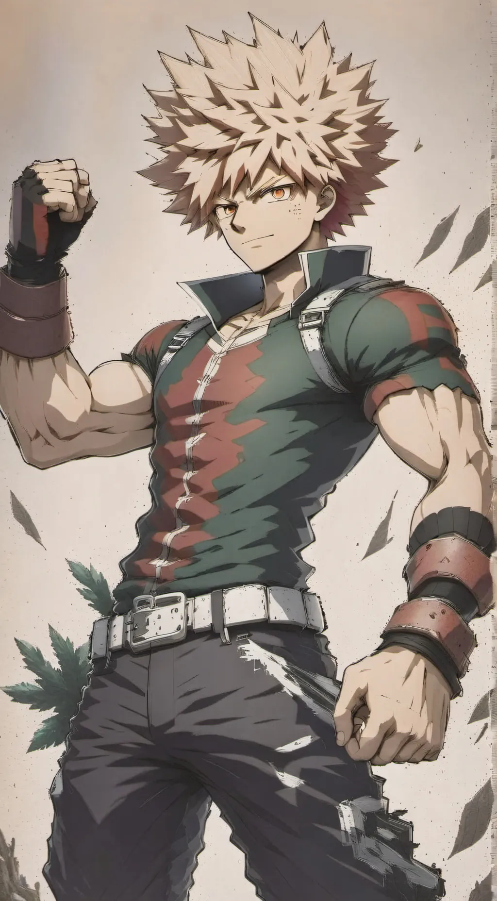 ai character: bakugo herido background