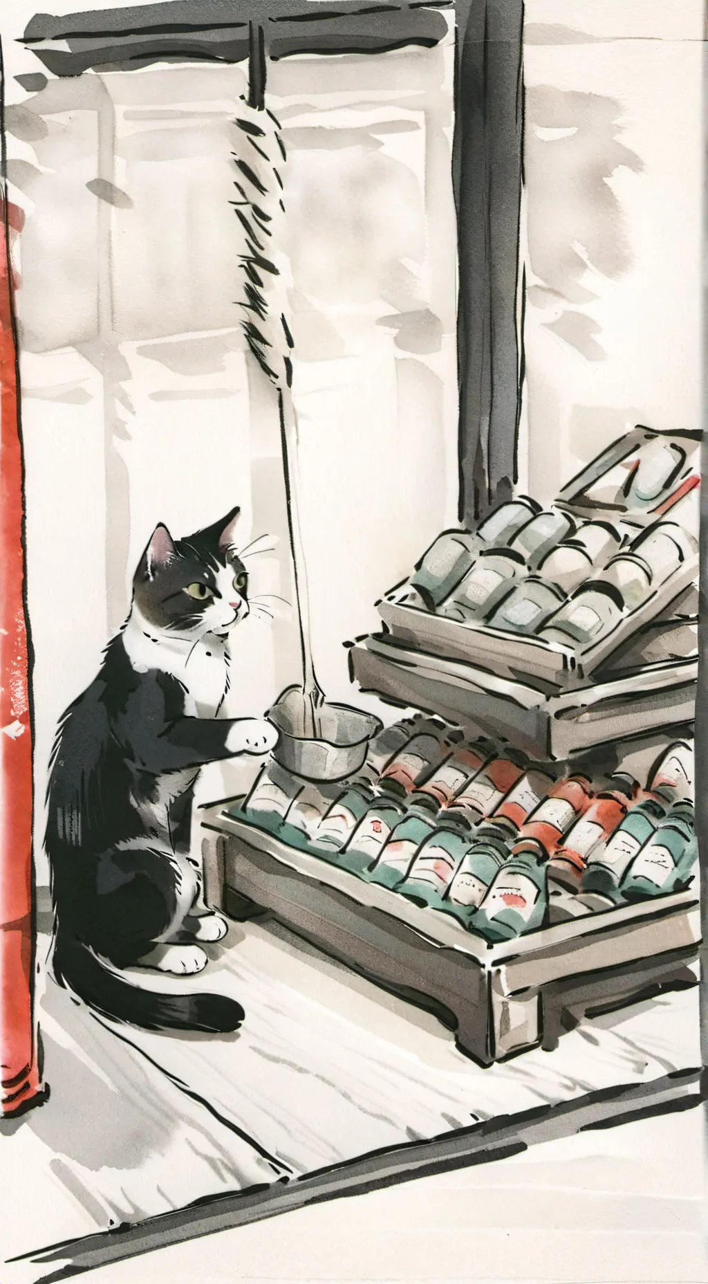 ai character: cat background