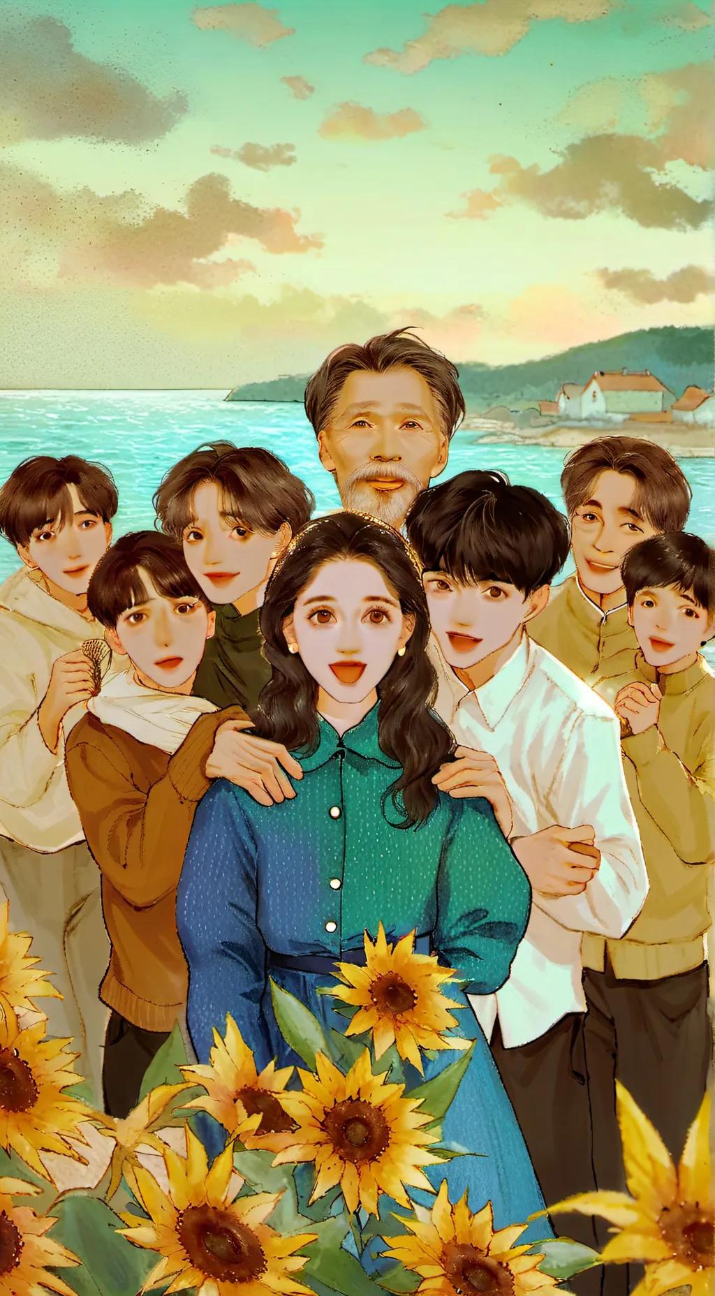 ai character: glen abhainn grove background