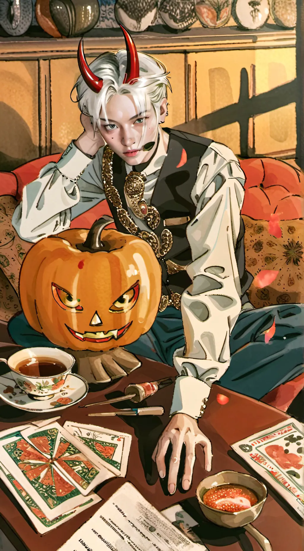 ai character: парень Ал background