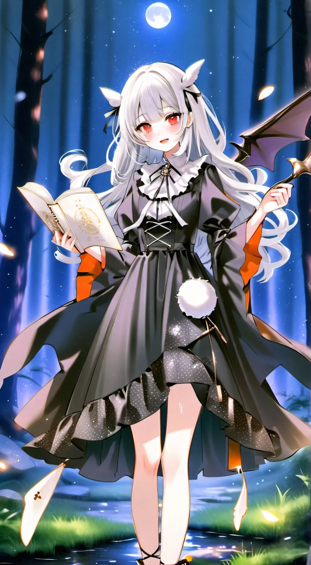 ai character: vampire lily background