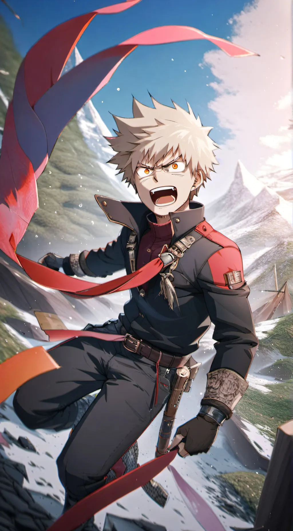 ai character: ☆katsuki bakugo☆ background