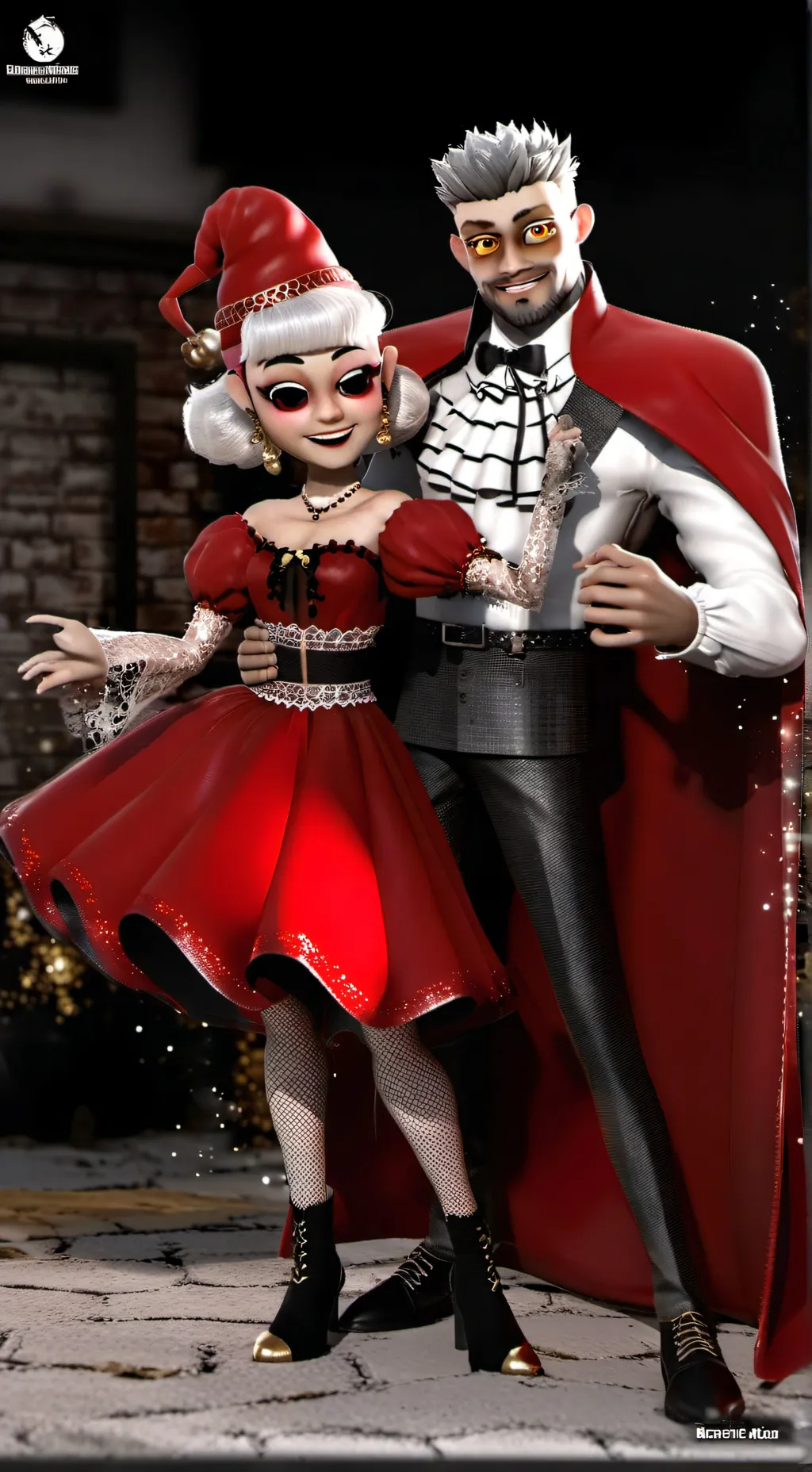 ai character: glisten background