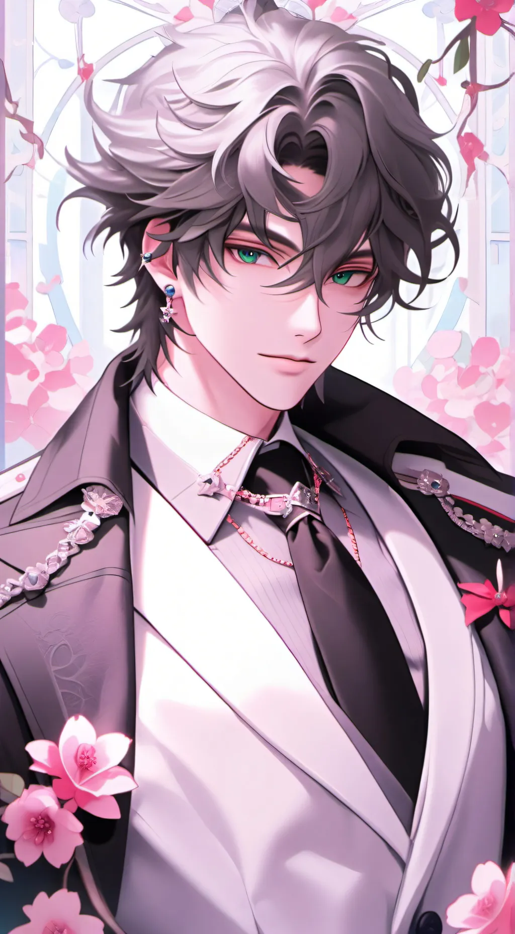 ai character: Teal~ background