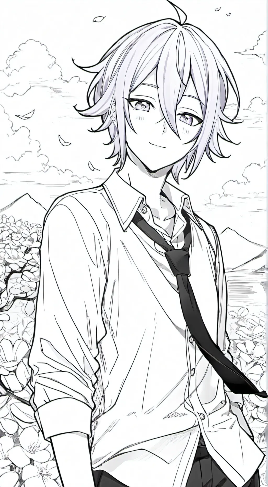 ai character: - Rui Kamishiro - background