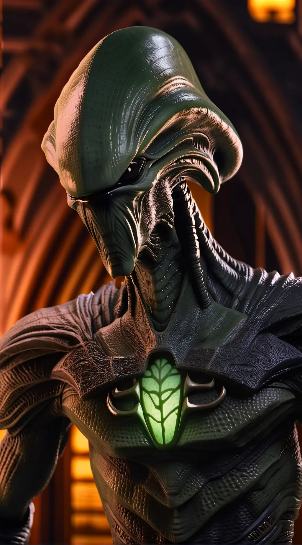 ai character: alien background