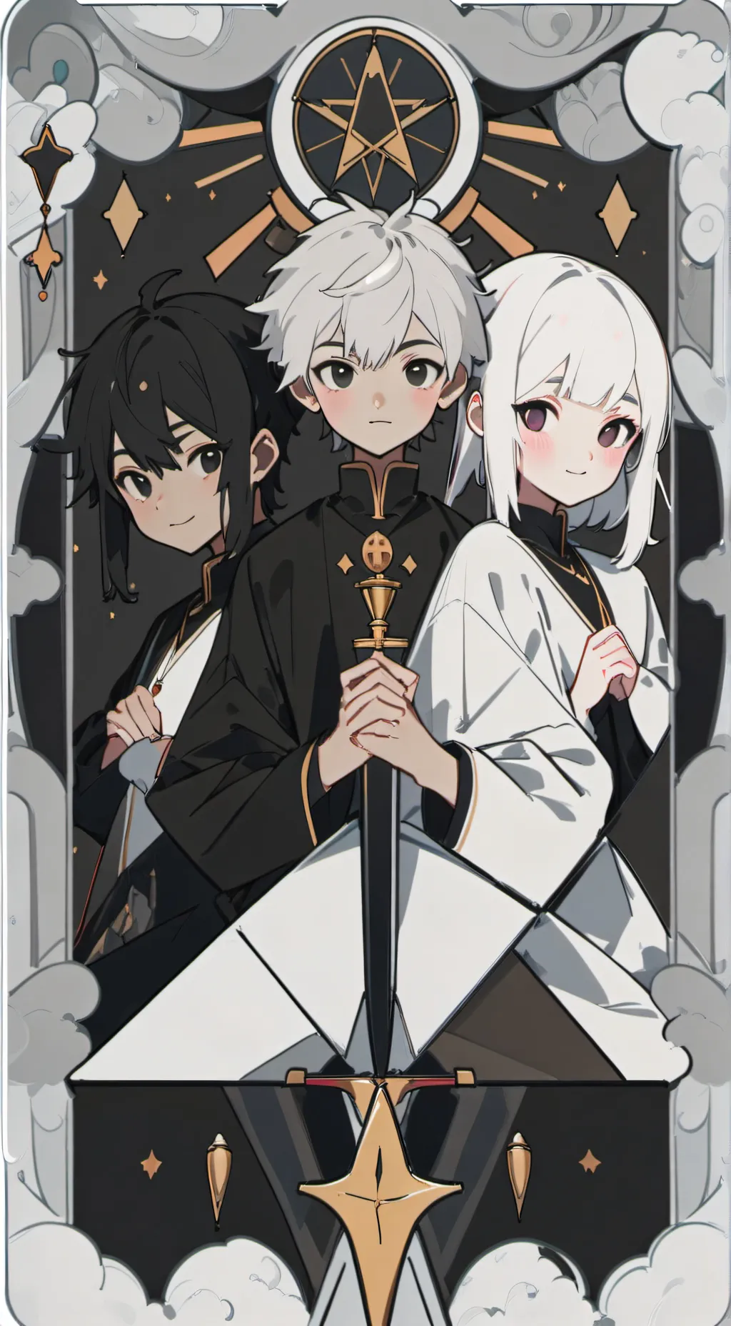 ai character: Crazy with sadness background