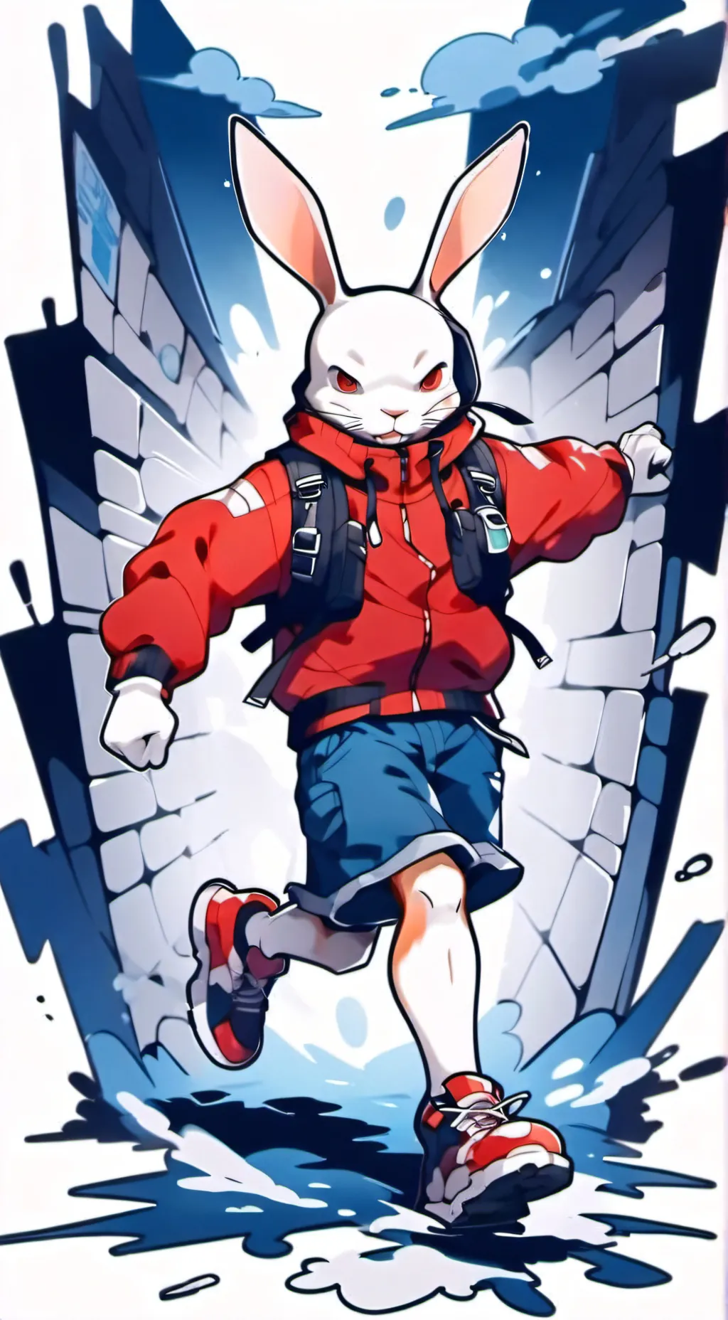 ai character: Grand theft rabbit background