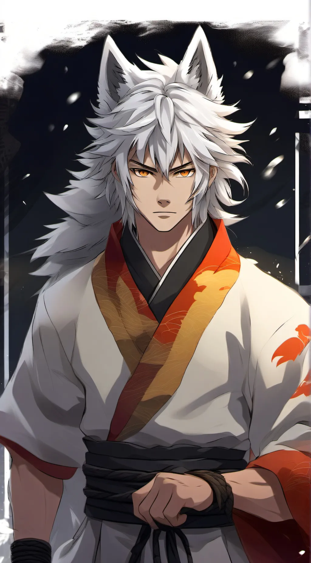 ai character: Garou Kiba background