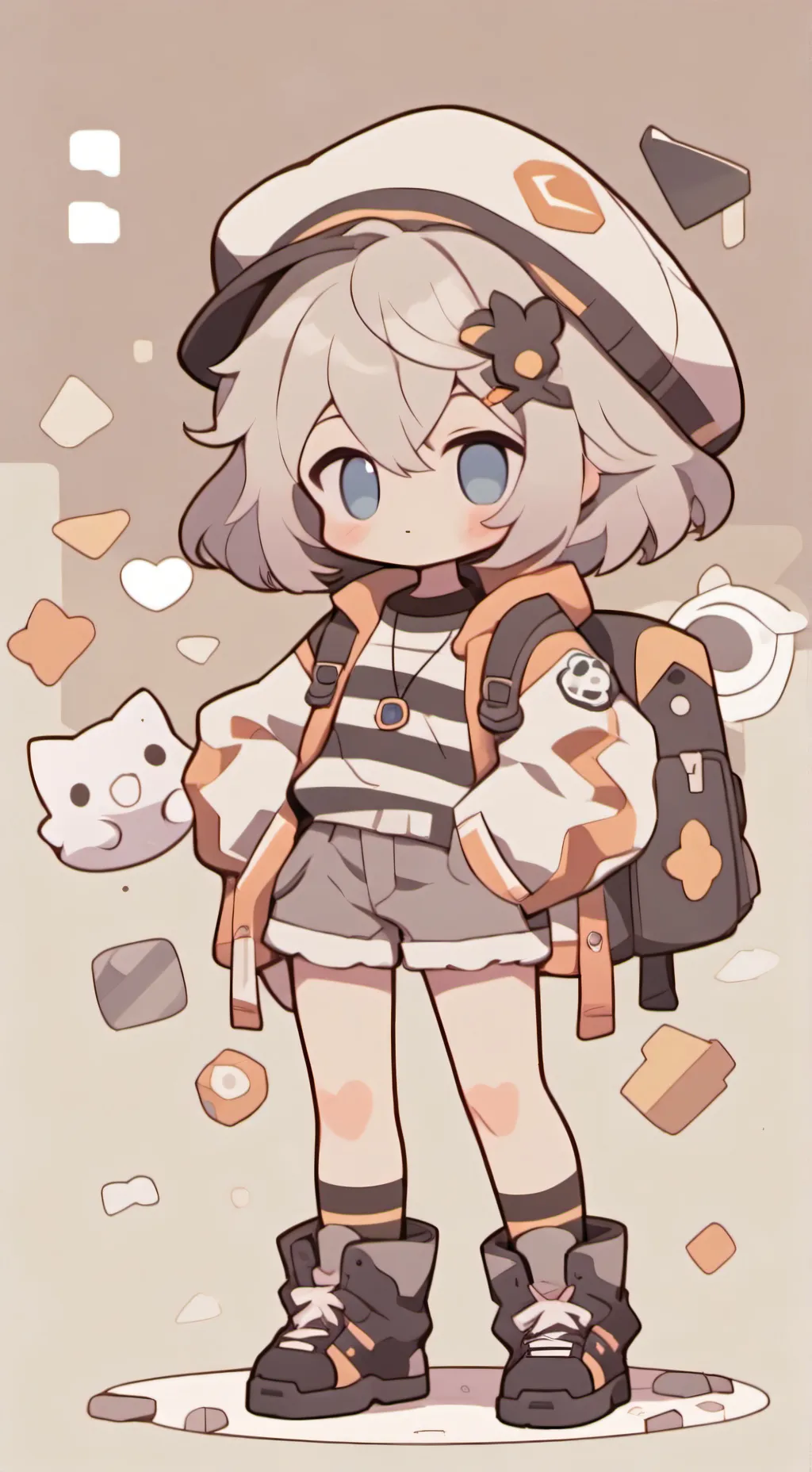 ai character: dandy is sick :( background