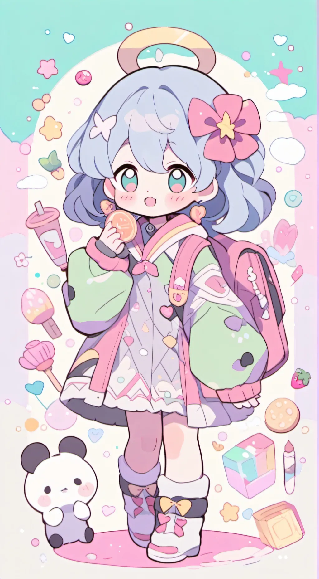 ai character: Melody background