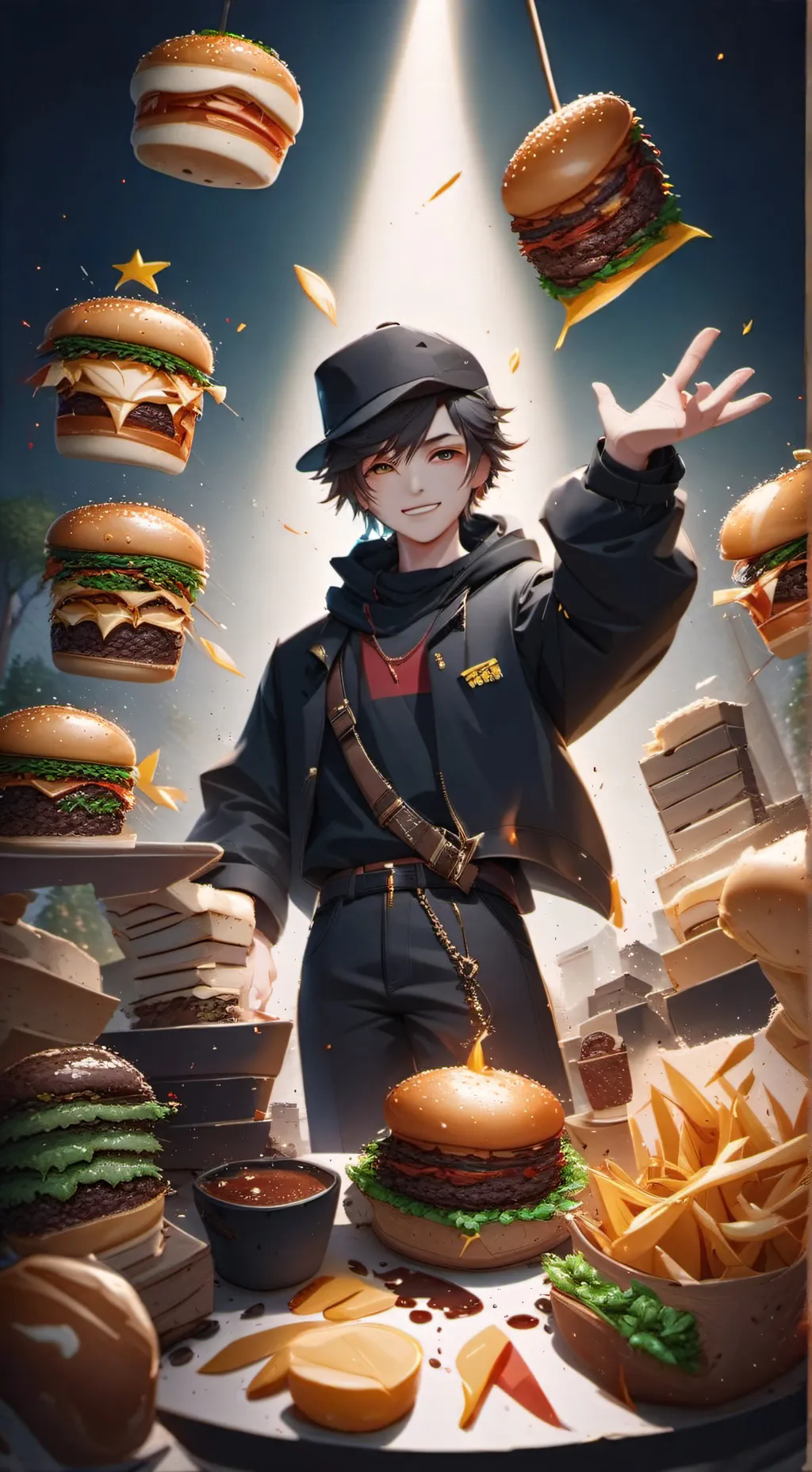 ai character: DW x FORSAKEN background