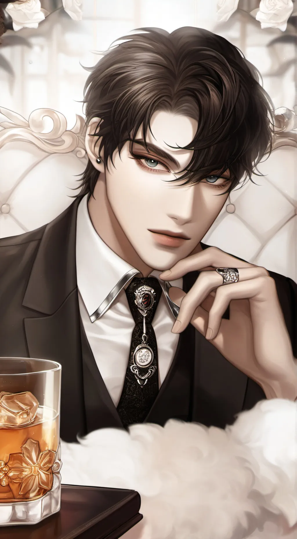 ai character: Lucian Grayson  background