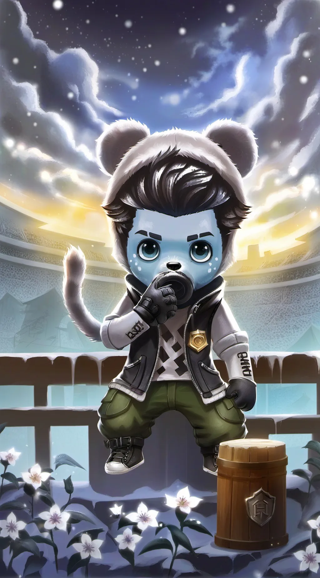 ai character: Fpe loves u background