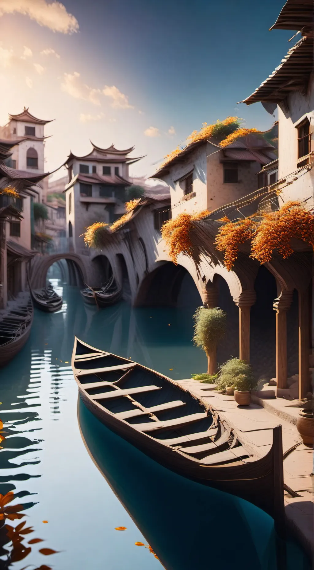 ai character: azure background