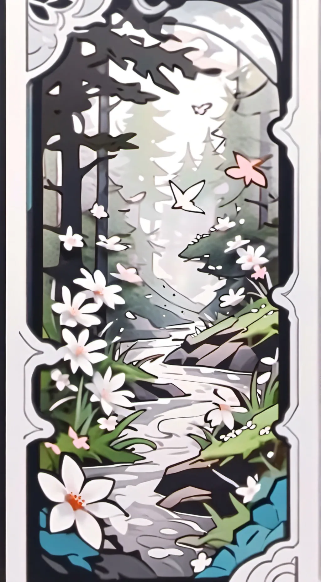 ai character: Mha Makeup background