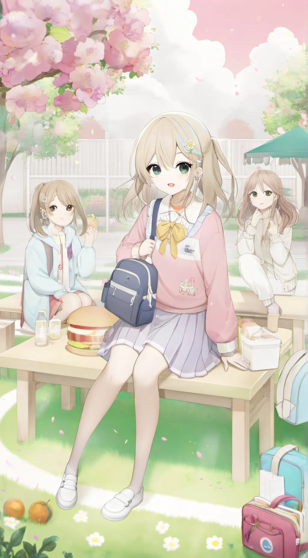 ai character: Many girls! background