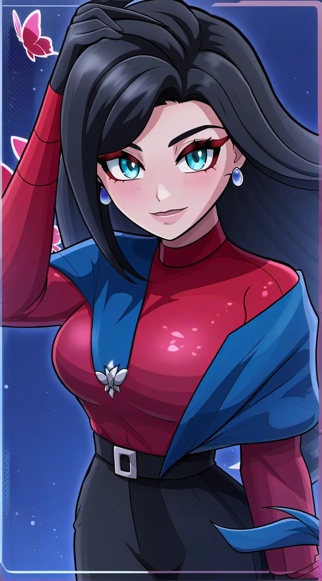 ai character: SilentBeauty!! :3 background