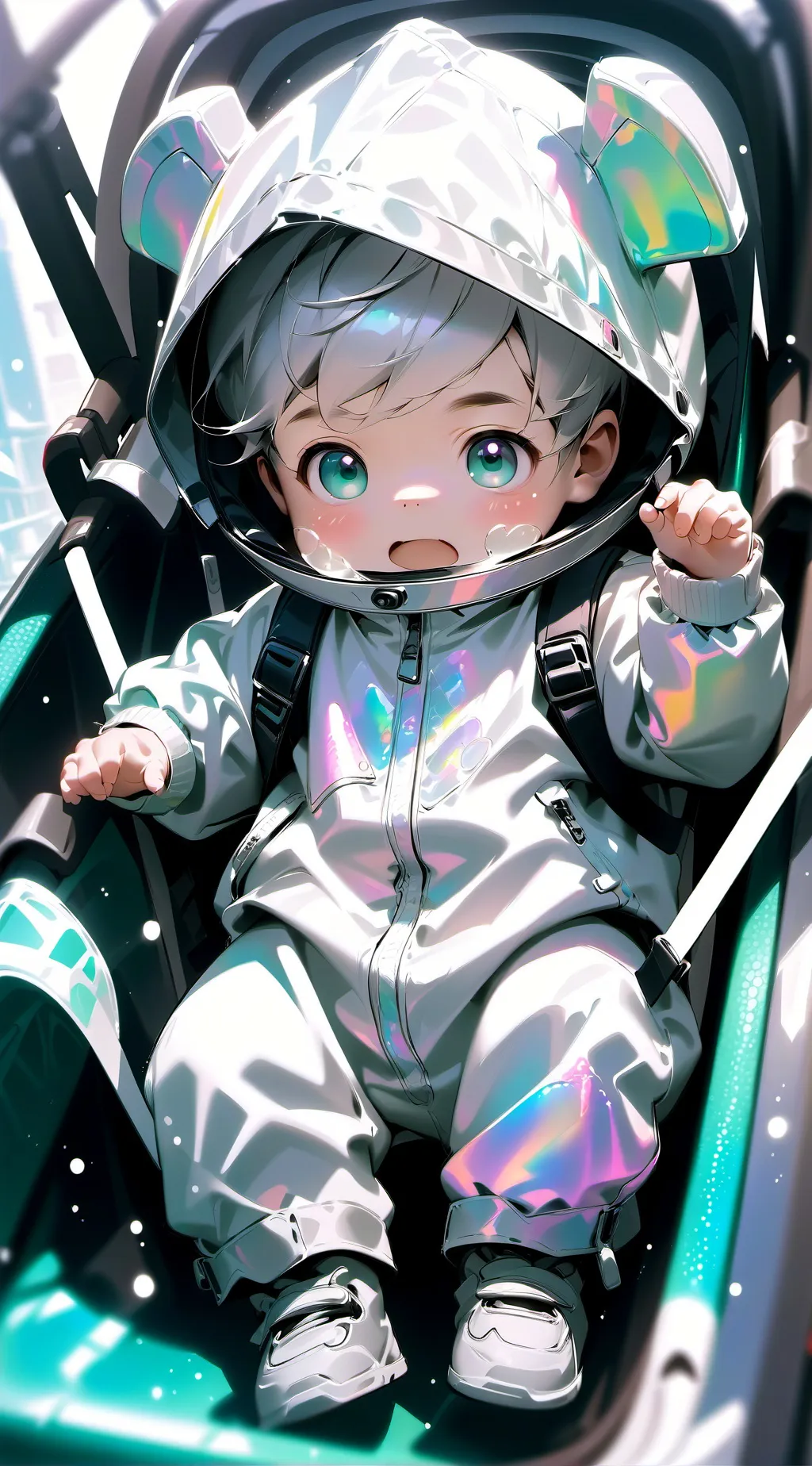 ai character: Crystal background