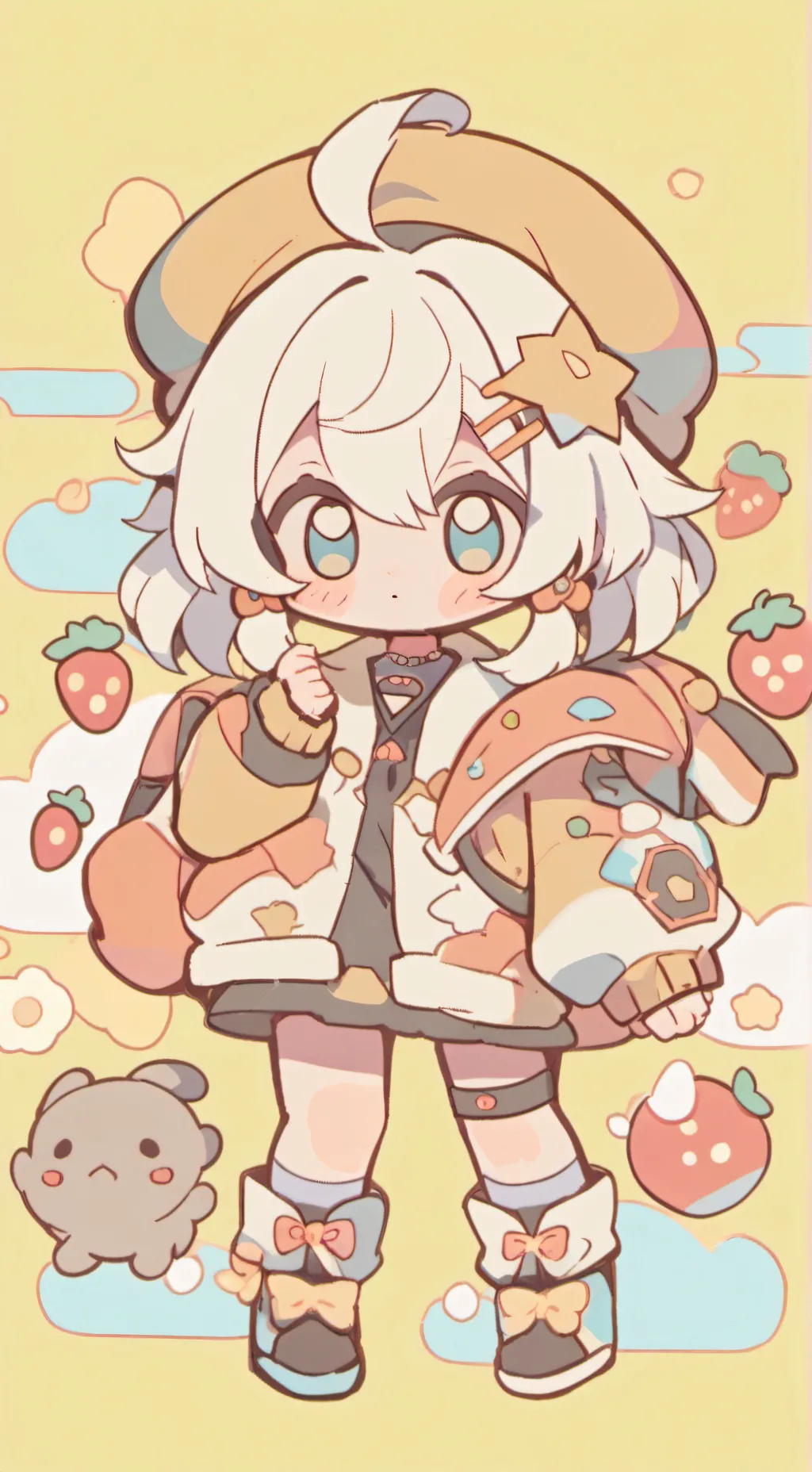 ai character: baby cute background