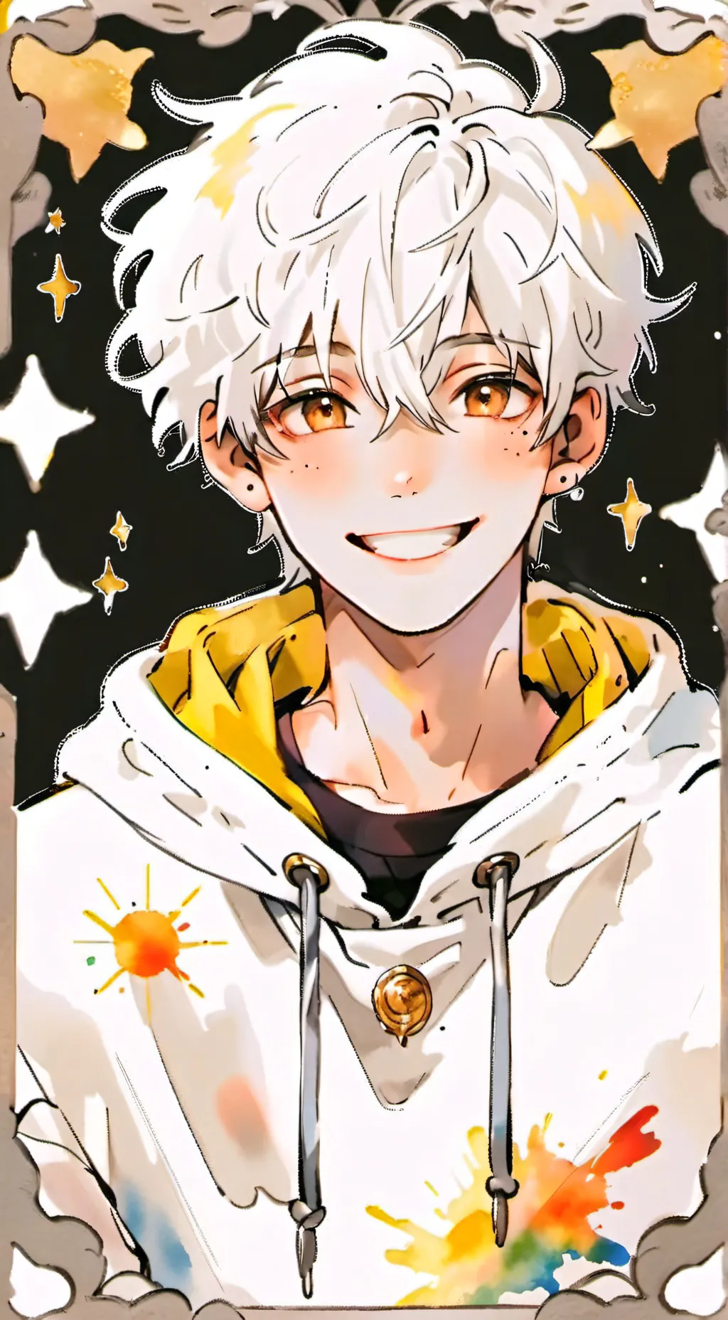 ai character: Dot background