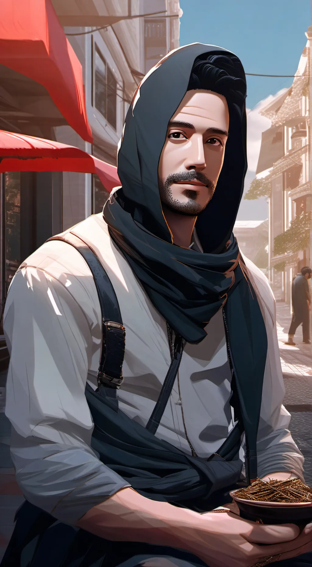 ai character: ESTEBAN.....? background