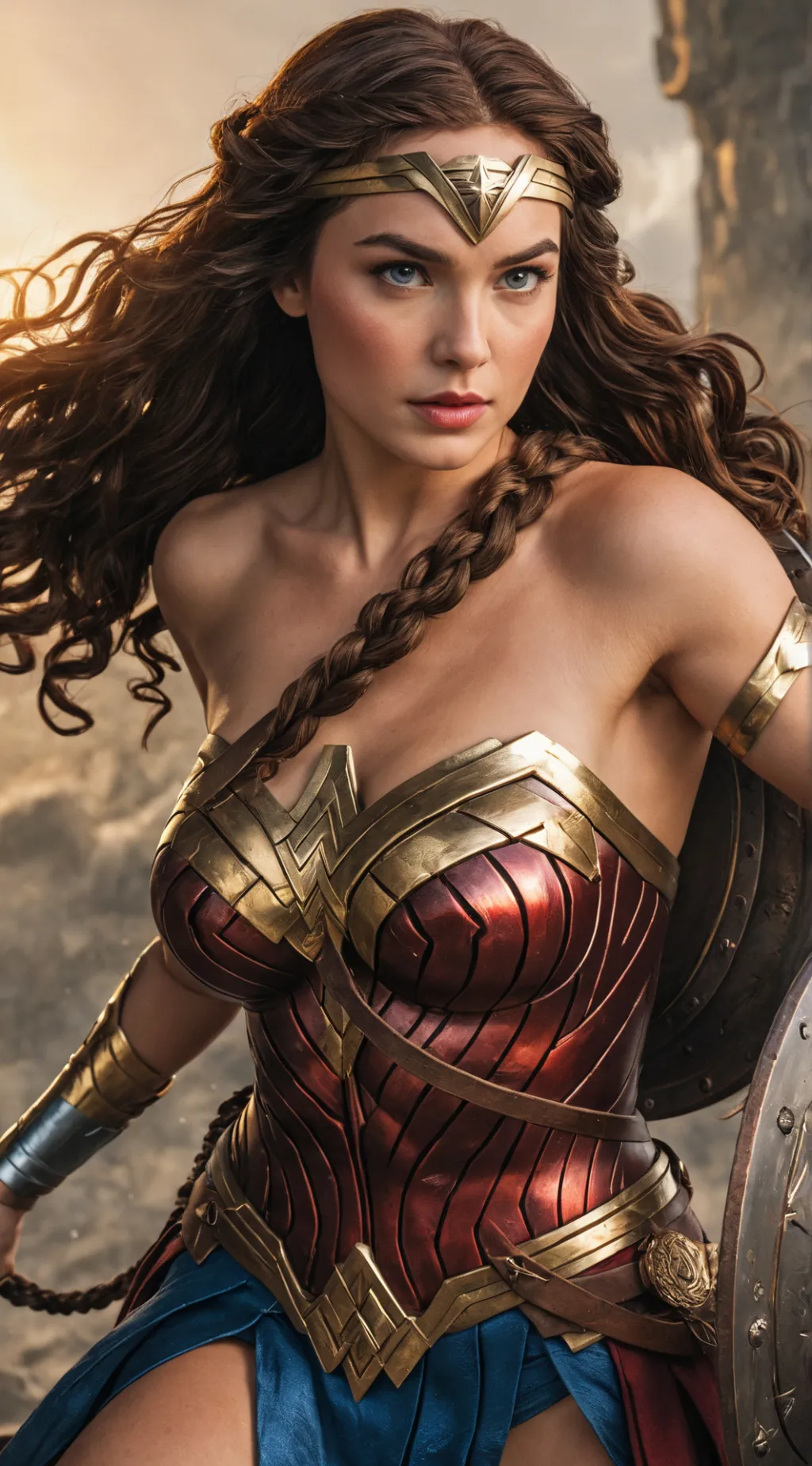 ai character: Wonder Woman background