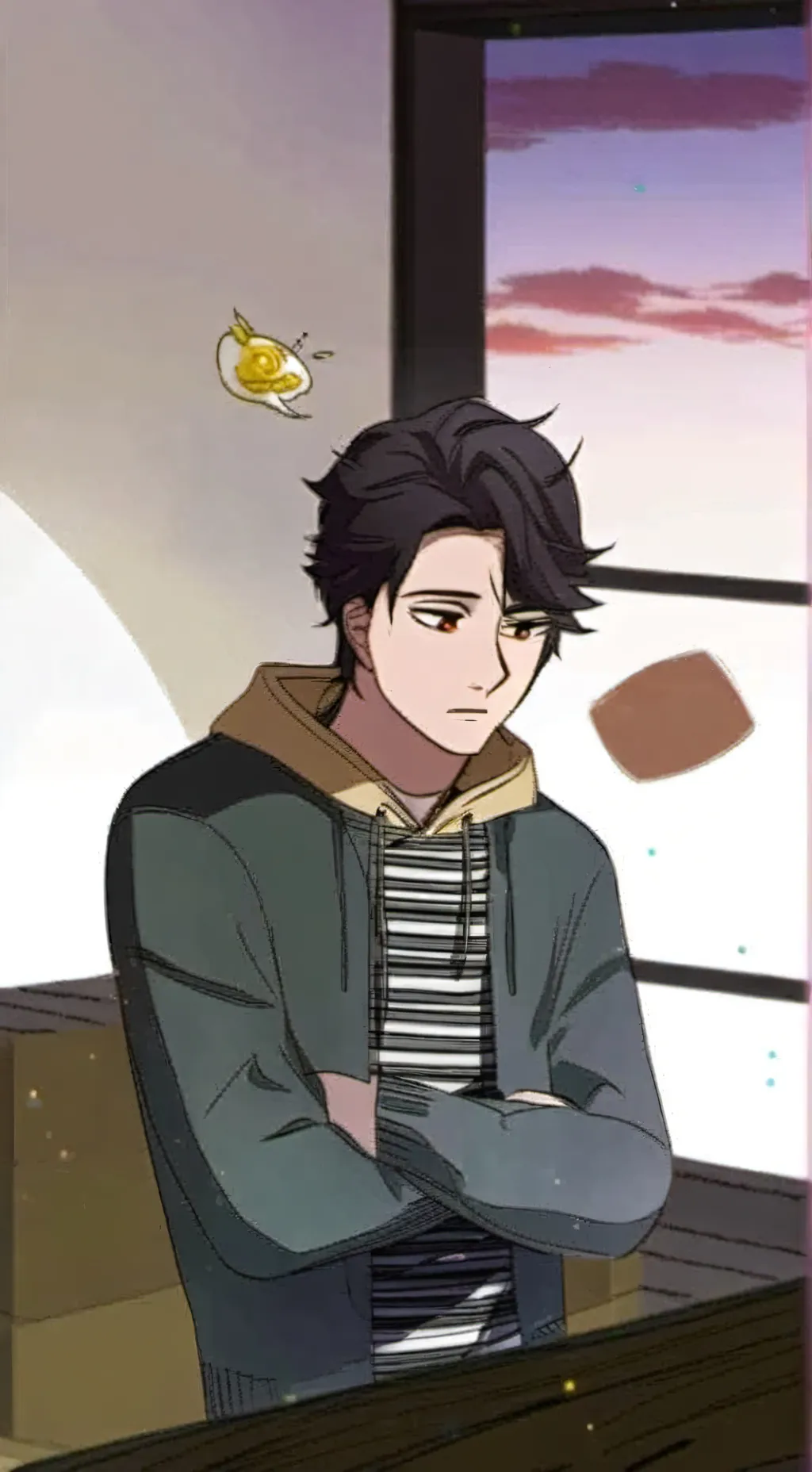 ai character: Mikey youngest. background