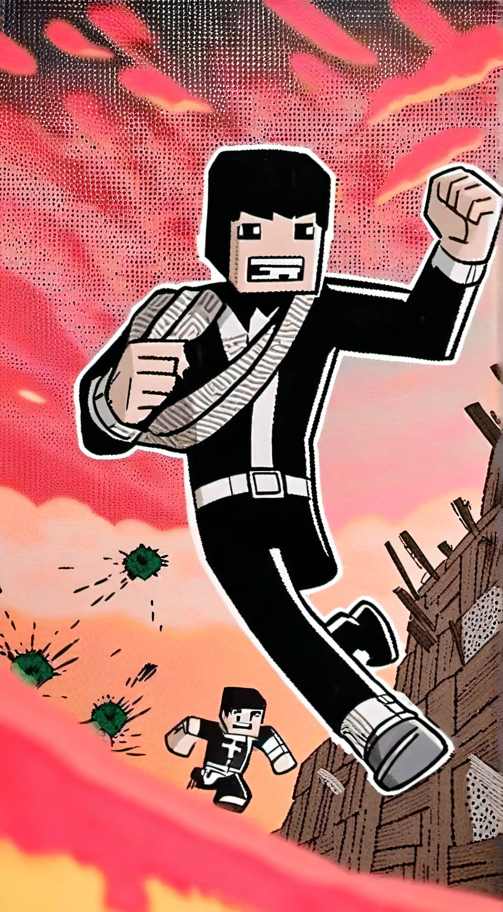 ai character: Minecraft movie background