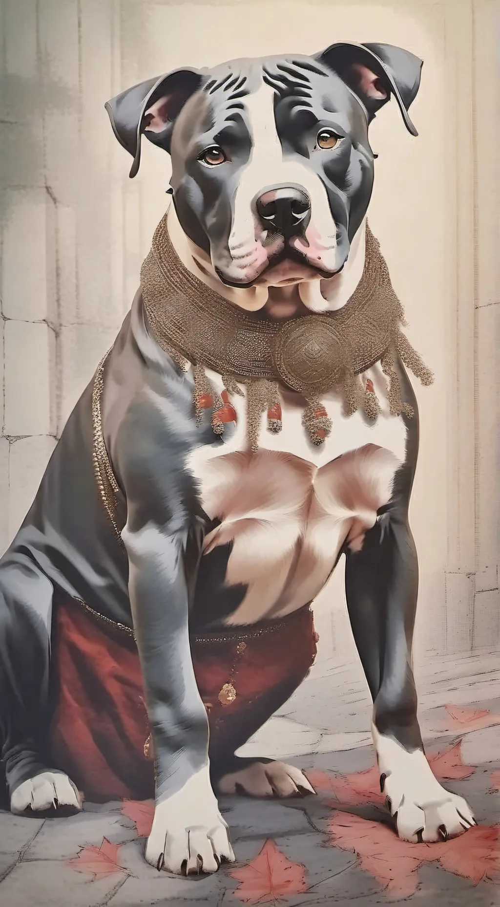 ai character: (descansa en paz🐶🍬 background