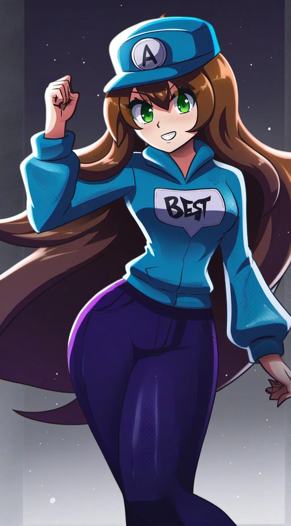 ai character: Anisaa X FNF background