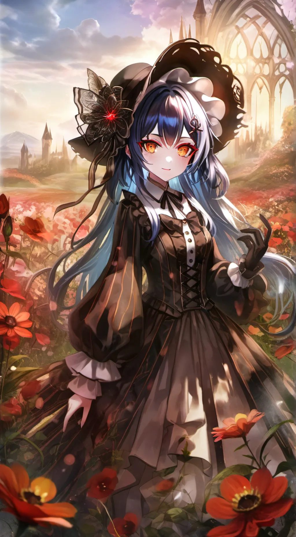 ai character: Amber  background