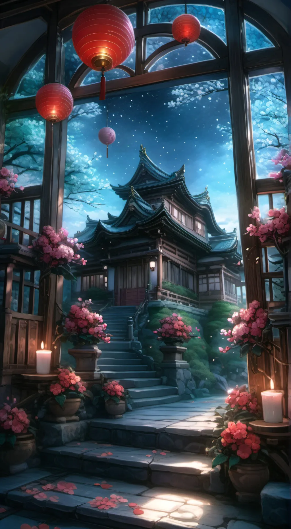 ai character: Kny Newyears Eve background