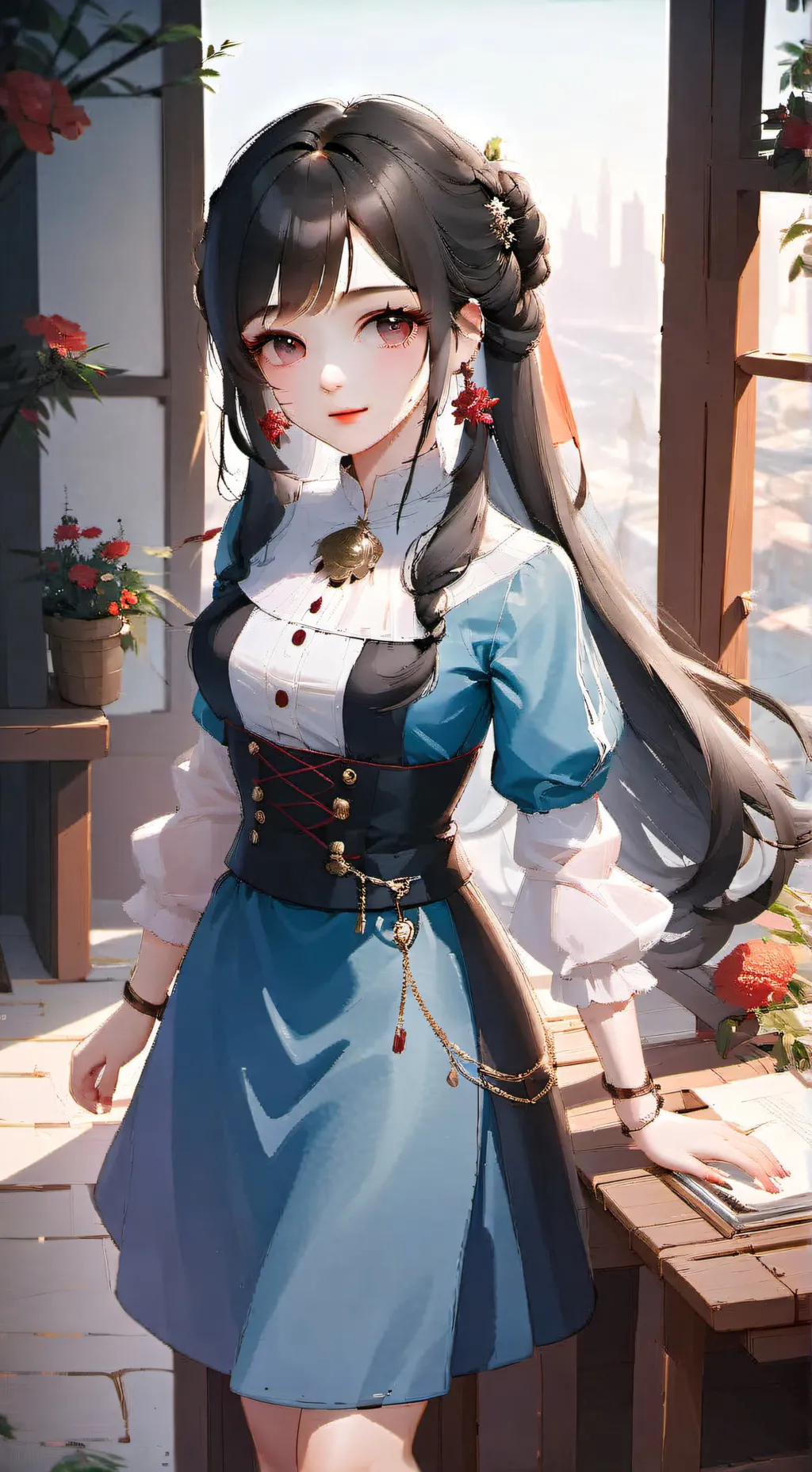 ai character: рабыня background