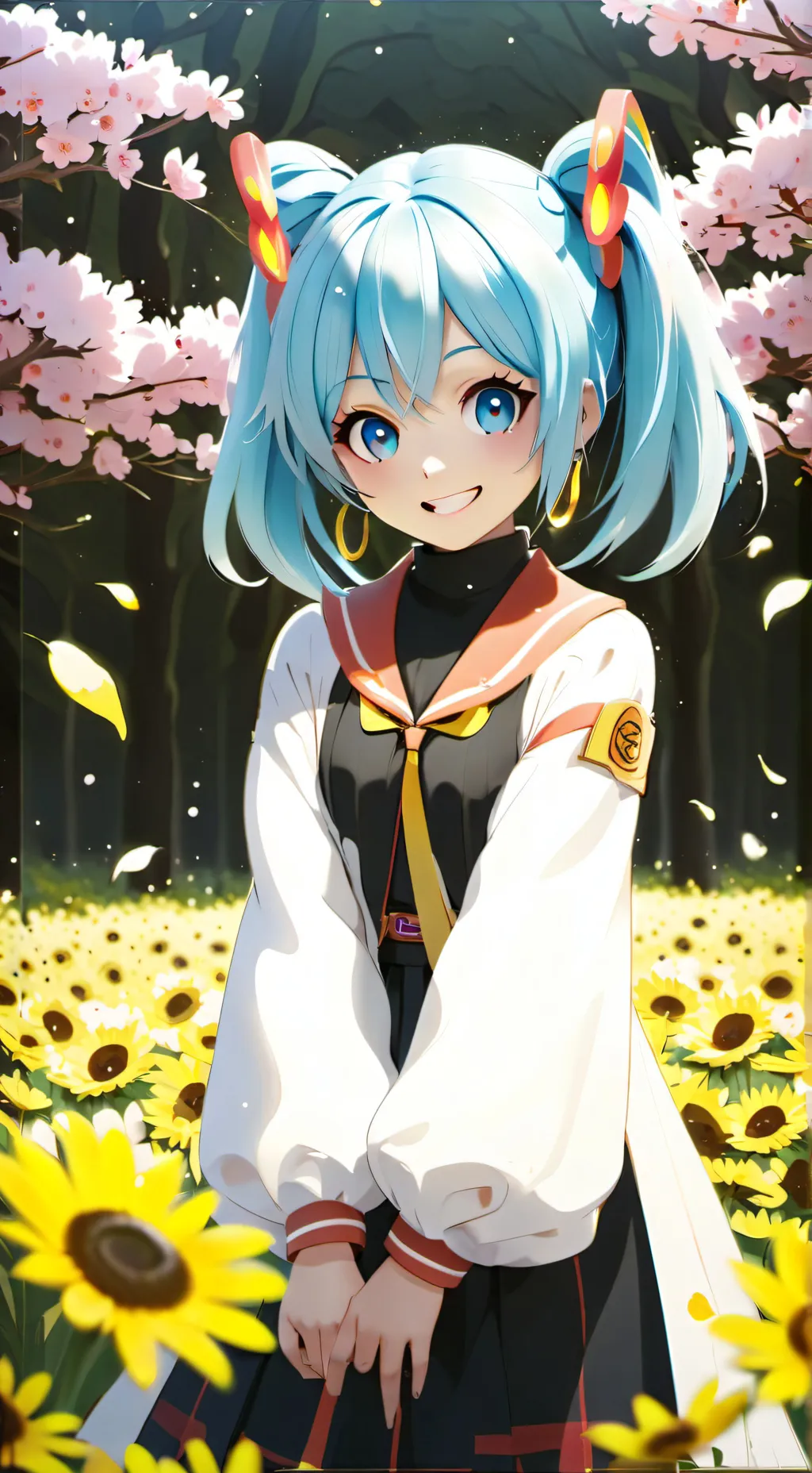 ai character: Miku background