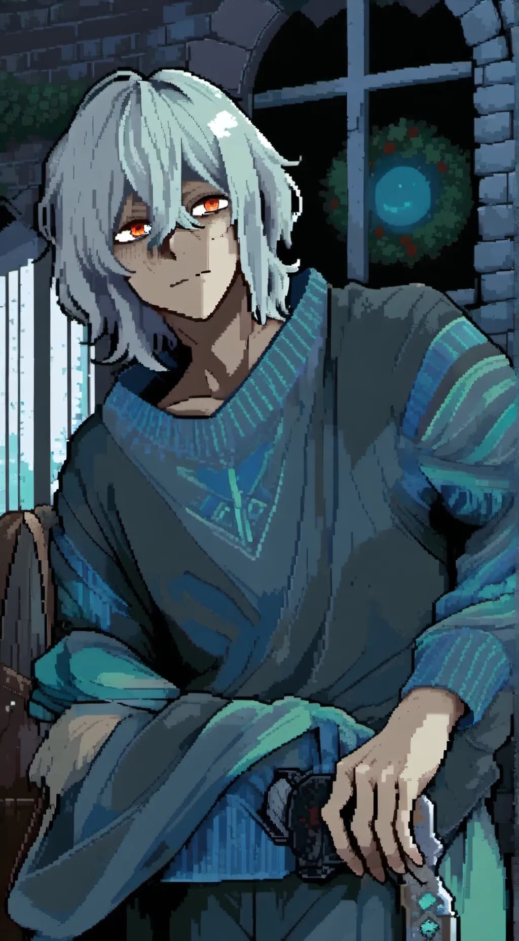 ai character: 🔪Sugar rocky🔪 background