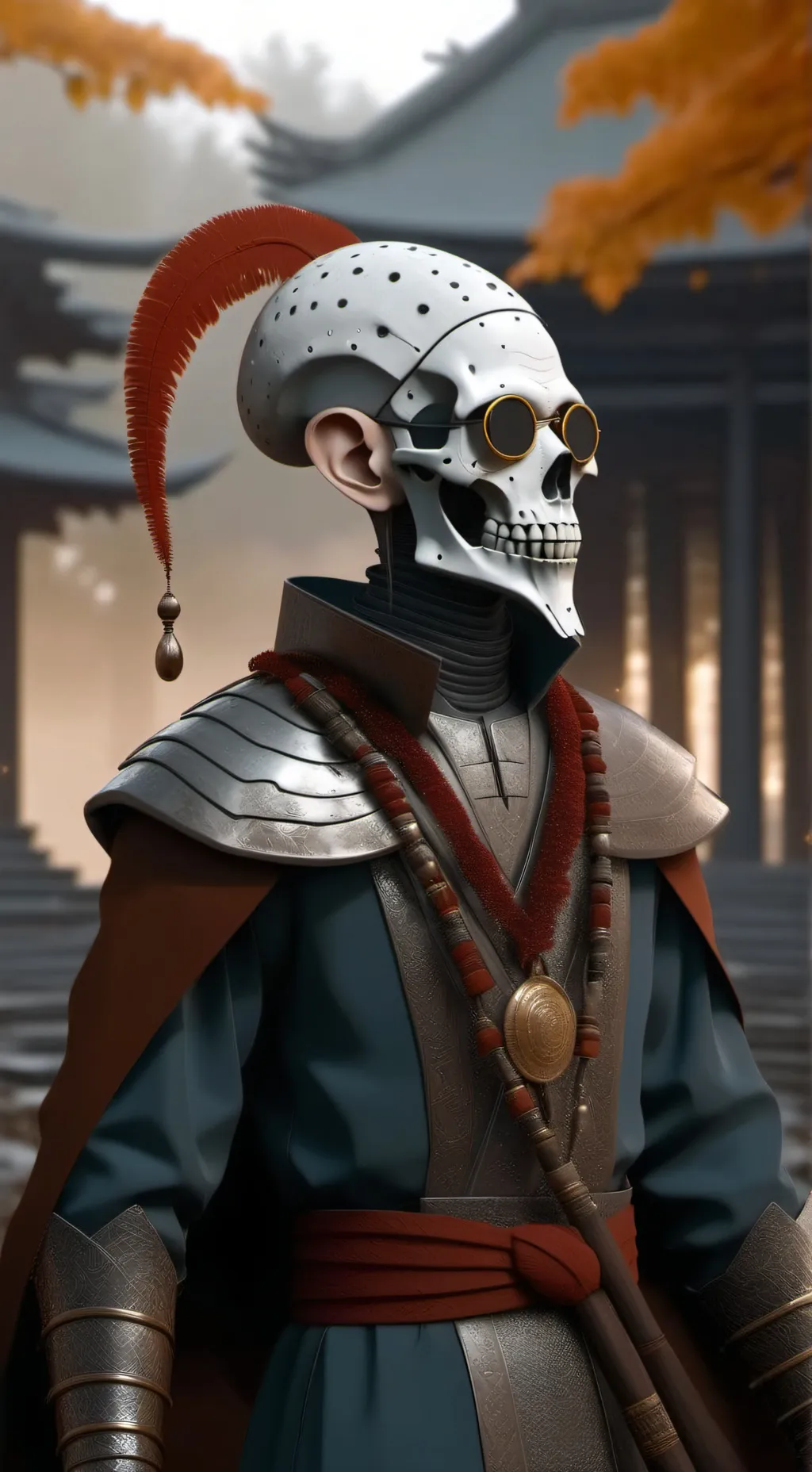 ai character: ruin background