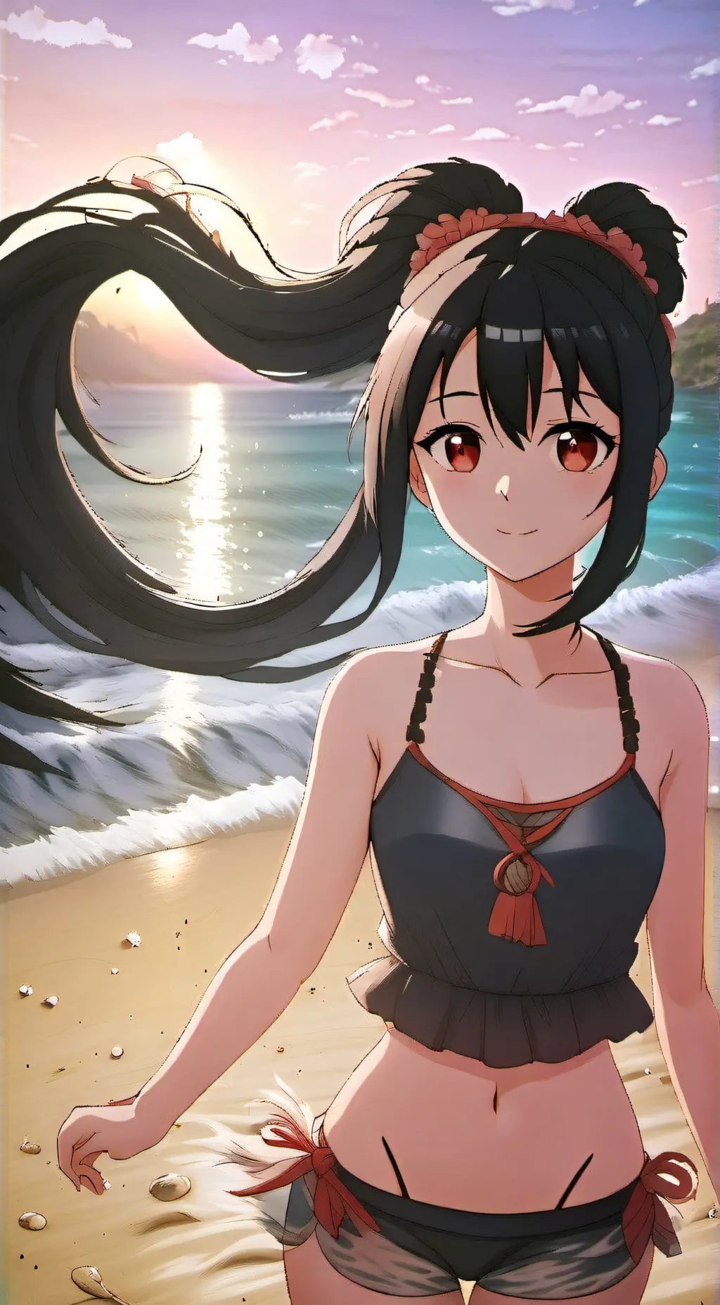 ai character: Amber background